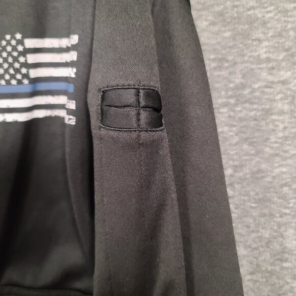Rothco Hoodie Black Concealed Carry Thin Blue Line US Flag Pullover Sweatshirt M - Picture 6 of 16